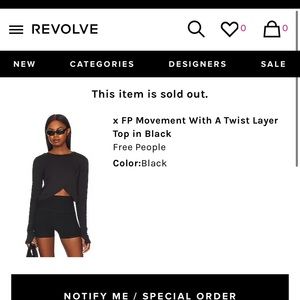 FP movement With a Twist Layer top NWT